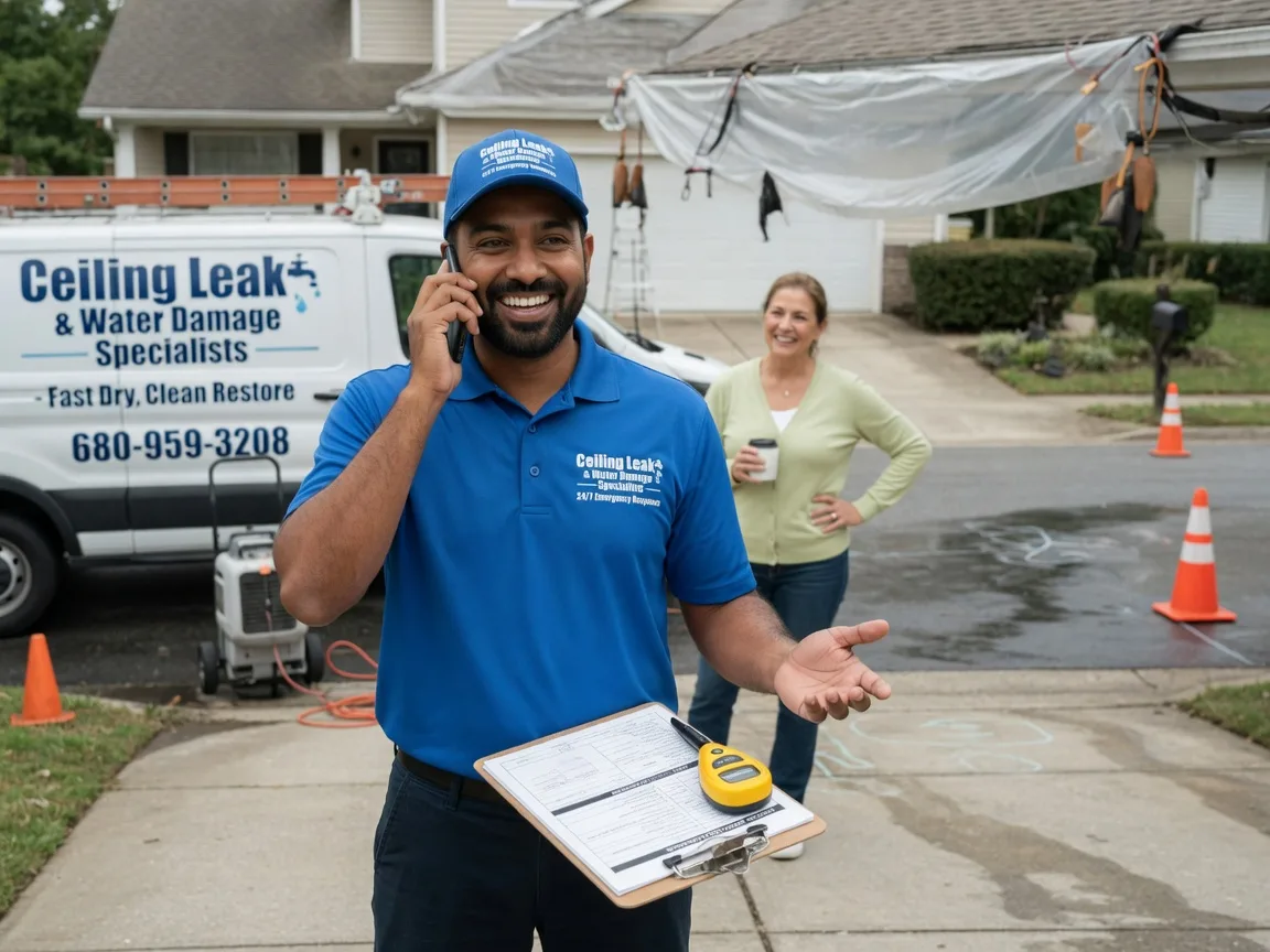 Ceiling Leak Cleanup Bienville, LA FAQs